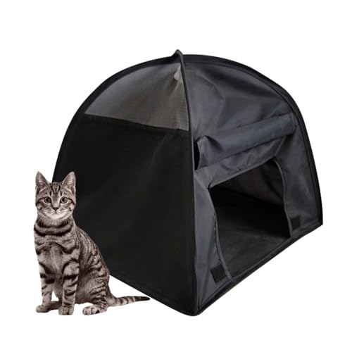 Pet Shade Shelter - Dog Sun Protection Tent, Foldable Cat Tent House | Outdoor Sunproof Pet Canopy, Breathable Shelter Cover for Cats or Small Dogs Relaxing Comfortably Under UV Protection