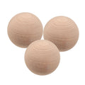SUPVOX 3Pcs Beech Wood Golf Ball Set for Outdoor Games Multi-Functional Balls for Croquet Bocce and Backyard Activities Family Fun