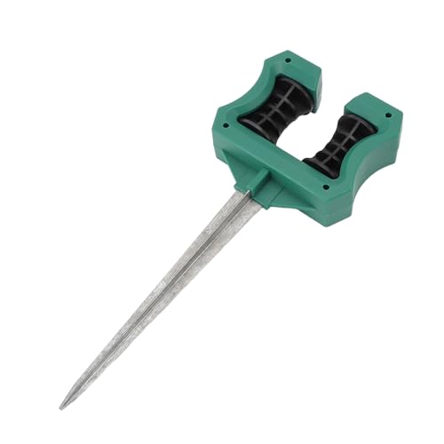 Garden Hose Guide and Roller, 10 Inch Plastic Metal Spike Stake for Yard and Lawn, Hose Support Protector for Flower Beds, Easy to Install Guide Reel