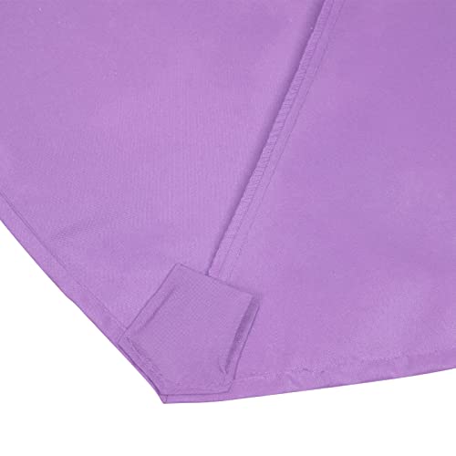 Sunnyglade 7.5ft Patio Umbrella Replacement Canopy Market Umbrella Top Outdoor Umbrella Canopy with 6 Ribs - color: Purple