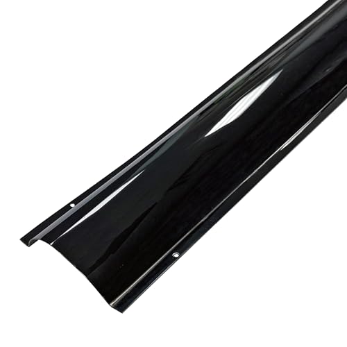 Electriduct Black Stainless Steel Wire Guard Surface Raceway Metal Cord Cover - 116 Inch (2 x 58) - Channel Size: 1.22" W x 0.42" H (Medium) - color: Black, size: 2.2 Medium 9.6FT