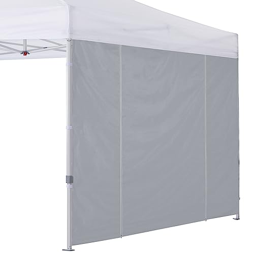 COOSHADE Instant Canopy SunWall 10x10 Canopy SideWall for Pop up Canopy Tent, 1 Pack Door Wall Only, Grey - color: Gray, size: 10x10-Door Wall