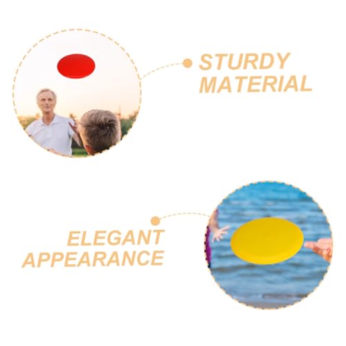 BESPORTBLE 3Pcs Golf Disc Set Soft Flying Discs for Outdoor Sports for Adults and Kids Lawn Game Fun
