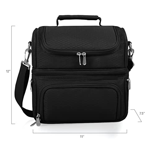 PICNIC TIME Star Wars Mandalorian Grogu Pranzo Lunch Bag, Insulated Lunch Box with Utensil Set, Lunch Cooler Bag, (Black) - color: Star Wars Mandalorian Grogu - Black