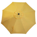 9ft Market Patio Umbrella Canopy - 8 Ribs Canopy Replacement - UV Protective UPF 50+ and Fade Resistant Patio Canopy - Wind Vent Replacement Canopy Cover (Canopy Only) (Purple) - color: Yellow