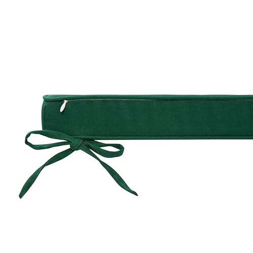 Magpie Fabrics Indoor Outdoor Waterproof Square Chair Cushion, 18" x 18" x 2.5", 2 Pack, Water Resistant Seat Cushions, for Patio Garden Office, Dark Green - color: Dark Green