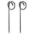 2 Pcs Garden Hose Guide Spike 14 Inch Heavy Duty Metal Hose Support Spike Iron Decorative Garden Stakes Protector to Keeps Flower Beds Plant Yard Lawn