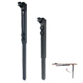Benbuoo Foldable Aluminum Alloy Table Legs, 25-34" Adjustable Height, DIY Furniture for Saw Workbench RV Camping, Outdoor Desks, 2-Pack - size: AL-ST- 25-34IN-PK2
