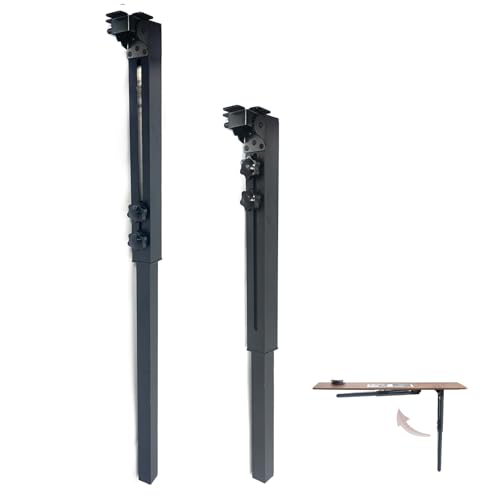 Benbuoo Foldable Aluminum Alloy Table Legs, 25-34" Adjustable Height, DIY Furniture for Saw Workbench RV Camping, Outdoor Desks, 2-Pack - size: AL-ST- 25-34IN-PK2