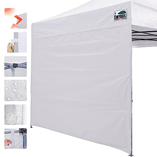 Eurmax USA 5x5 Pop Up Canopy SunWall-UV Protection for Tents,Blocks Sunlight&Wind,Water Resistant Side Wall Only,Easy Hook & Loop Installation,Fit for 5FT Straight Leg Shelters&Gazebo,White - color: White, size: 5x5