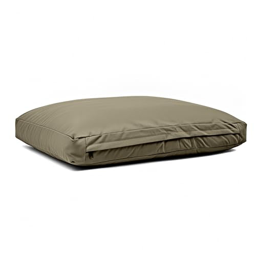 WHITEDUCK Dog Bed Cover (Olive) 41" Lx33 Wx4.3 th (XL) - color: Olive - Only Cover, size: X-Large
