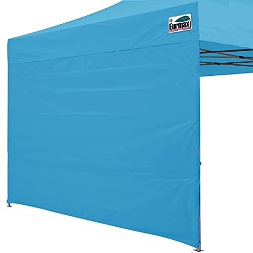 Eurmax USA 10x10 Pop Up Canopy SunWall-UV Protection for Tents,Blocks Sunlight&Wind,Water Resistant Side Wall Only,Easy Hook & Loop Installation,Fit for 10FT Straight Leg Shelters&Gazebo,Sky Blue - color: sky blue, size: 10x10