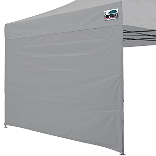Eurmax USA 10x10 Pop Up Canopy SunWall-UV Protection for Tents,Blocks Sunlight&Wind,Water Resistant Side Wall Only,Easy Hook & Loop Installation,Fit for 10FT Straight Leg Shelters&Gazebo,Gray - color: Gray, size: 10x10