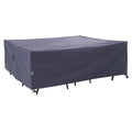 F&J Outdoors Heavy Duty Waterproof Anti-UV Rip-stop Fabric Extra Large Patio Furniture Covers, Grey, 180"x96"x36" - size: 180"(W)x96"(D)x36"(H)