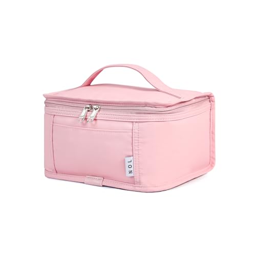 NOL Natural Organic Lifestyle Small Lunch Bag Mini Lunch Box Insulated Lunch Bag for Men/Women Leakproof Cooler Tote Bag Lightweight Nylon Waterproof Lunch Box For Work, Pink - color: Pink, size: Medium(5 Liters)
