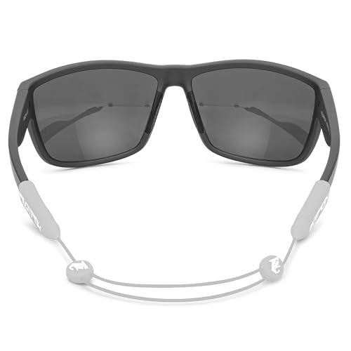 Pilotfish No Tail Adjustable Eyewear Retainer Cable Strap: Sunglasses, Eyeglasses, Glasses (Gray, 14 Inch) - color: Gray, size: 14 Inch