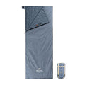 Naturehike Lightweight Compact Sleeping Bag, 59℉/32℉ Envelope Ultralight Backpacking Sleeping Bag Portable, Waterproof with Compression Sack for Cold&Warm, Camping, Traveling, Hiking - color: Shadow blue