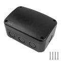Outdoor Junction Box,Nineleaf IP66 Waterproof Electrical Project Boxes PVC/ABS Plastic Enclosure Box Universal Watertight 4.9 x 3.3 x 2.3 inch,Black - color: Black, size: 125x86x62mm