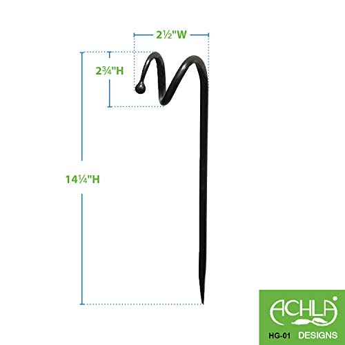 Achla Designs Ball End Hose Guard / Guide, Graphite - style: Single