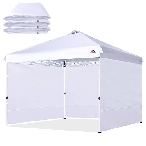 SCOCANOPY Sidewalls for 10x10 Canopy Frame, 3 Pack SunWalls Only,White - color: White, size: 10x10