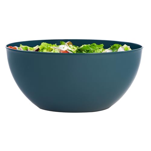 US Acrylic Vista Durable Plastic Salad and Serving 10-inch Bowls | Set of 4 in Coastal Colors | Reusable, BPA-free, Made in the USA | 135 oz. capacity