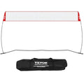 VEVOR Volleyball Training Net System,8 * 11/12 * 11ft/Pitching Practice/Spiking Practice/14 Net,Portable Net Station, Easy Setup Indoor Outdoor Target Net for Serving Spiking Setting - style: 14" Net