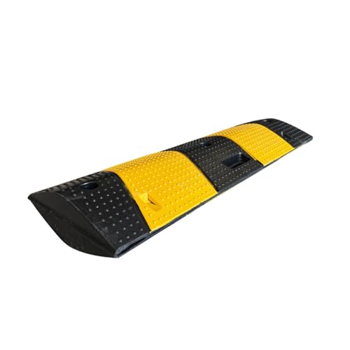 Rubber Speed Bump 6 Feet Rubber Driveway Modular Heavy Duty Speed 72.4 x 12 x 2.4 Inch Cable Protector Ramp for Garage Gravel Roads Asphalt Concrete, 6Ft-Speed Bump (1 pack ZD 6ft speed bump) - color: 1 pack ZD 6ft speed bump