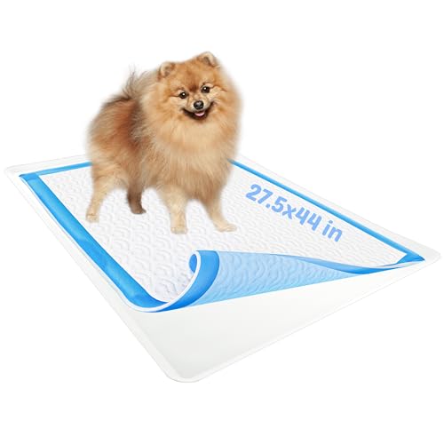 TidyFriend Dog Pee Pad Holder Tray Fits for 27.5” x 44” Wee Wee Pee Pads - Stable Grip, Raised Edges, Quick-Wipe Silicone Surface Dog Potty Tray Holder for Indoor Flooring Protection (White) - color: White