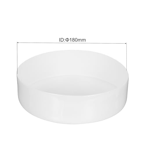 uxcell 180mm(7") Rubber End Caps, Round Vinyl Plug Insert Plastic End Caps for Tubing, Fence, Pipe Post, Furniture, Railing, White, 50mm Height - color: White, size: 180mm(7") x 50mm H