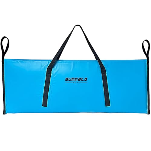 Buffalo Gear Insulated Fish Cooler Bag Portable Fish Kill Bag Keep Ice-cold More Than 48 Hours - color: Blue, size: 48x18in