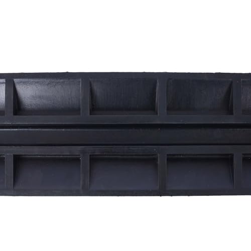Rubber Cable Protector Ramp,1 Channel, 6600lbs Load Capacity, Easy Installation with Bolts, Ideal for Asphalt, Concrete, Gravel Driveways, Indoor & Outdoor Protection for Cords, Wires, Pipes - size: 3 Packs
