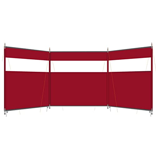 COYEUX Camping Windbreaks Windscreen, Beach Windshield Shelter, Foldable Outdoor Caravan Privacy Shield, Sunshade Screen, Backpack Portable Picnic Screen, for Garden Charcoal Grills BBQ