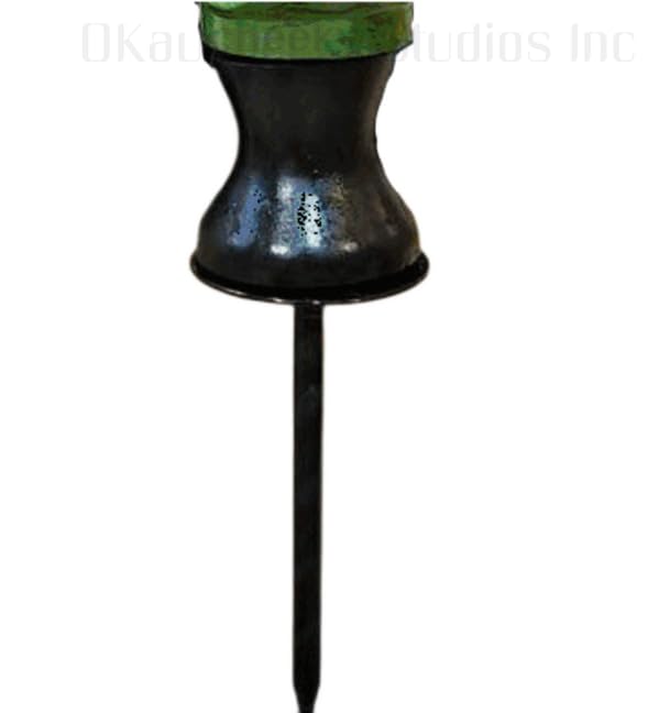 OKaucheeky Decorative Heavy-Duty Steel Rolling Hose Guide Turtle, 100% Handcrafted, Made in the USA by a Women-Owned Small Business, Each is One-of-A-Kind Hand-Painted
