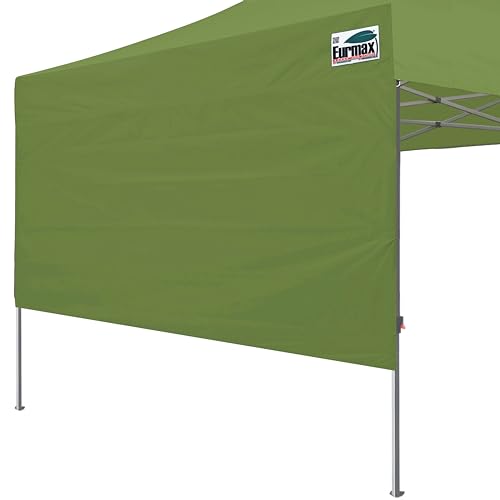 Eurmax USA 10x4.8 Pop Up Canopy SunWall-UV Protection for Tents,Blocks Sunlight&Wind,Water Resistant Side Wall Only,Easy Hook & Loop Installation,Fit for 10FT Straight Leg Shelters&Gazebo,Field Green - color: field green, size: 10x4.8