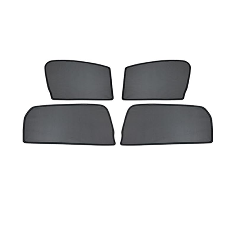 Car Sunshades for Tesla Model S 2012, Windshield Breathable Portable Visor Sunproof UV Rays Privacy Protection Blocking Mosquito,A/4pcs Side - color: A/4pcs Side