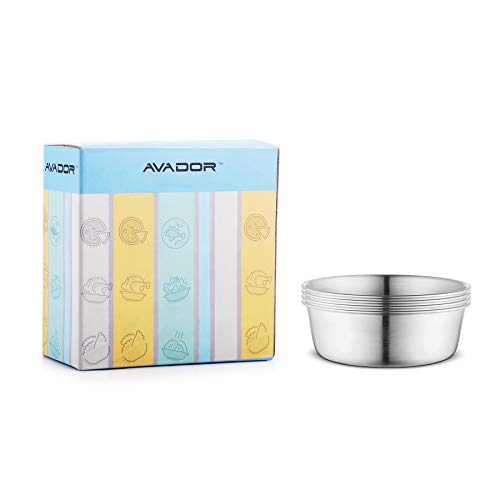 Avador® 18/8 Stainless Steel Products for Dining | Camping | Outdoor BPA Free Dishwasher Safe (Set of 4 Bowl) - color: Set of 4 Bowl