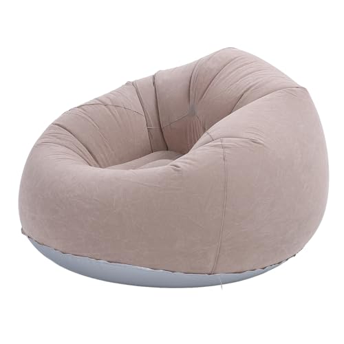 XUMIUZIY Inflatable Lounge Chair, Inflatable Lazy Sofa, Folds Compactly, 80kg Weight Capacity, Portable Inflatable Chair for Living Room, Bedroom, Dorm Room, 75x75x45cm