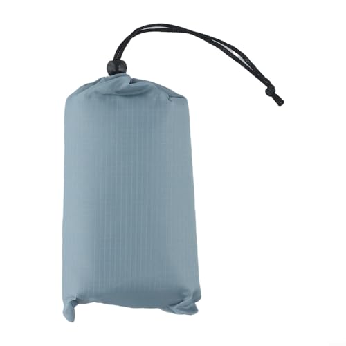 210T Polyester Camping Tarps, Waterproof Rain Fly Sun Shade Shelters With 6 Tie Points For Hiking Backpacking Beach Picnic(Medium gray 140x200CM) - color: Medium Gray 140x200cm