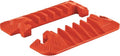 Checkers 5 Channel Industrial Drive Over Cable Protector End Caps for 1.25" Lines, 21k/Axle Load Capacity Hose and Cable Ramp for Heavy Duty Equipment, Made in The USA, Orange, CPEC5X125-GP-O - size: 21k/Axle Load Capacity, style: End Caps