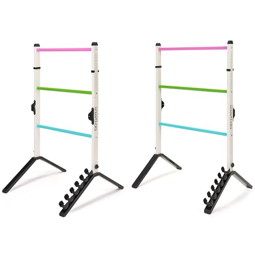 EastPoint Sports Go! Gater Premium Steel Ladderball Set - Features Sturdy Steel Material, Built-in Scoring System, Complete with All Accessories - color: White/Gelato