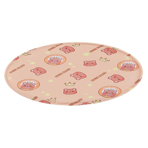 Widely Use Cooling Dog Bed - Soft Gel Non-Slip Pad, Foldable Reusable Mat, Pressure Activated Sheet | for Car Trip Park Beach Picnic Balcony Lawn Travel Summer Heat Relief - color: Khaki