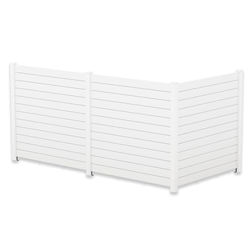 Kozyard Ground Mounting Kit for 3-Panel Privacy Screens – Perfect for Securing to Concrete – Helps Hide Clutter and Keep Your Outdoor Space Neat – Fits Both White & Black Panels - color: Accessory for 3Panels