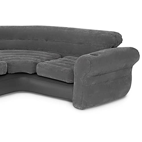 Intex Inflatable Corner Sofa, L-Shaped Couch, Blow Up Air Furniture