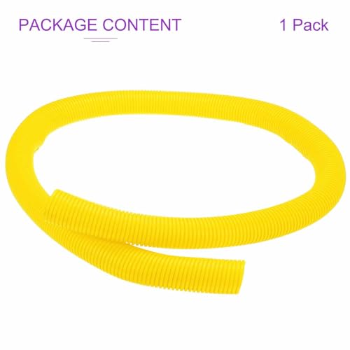 DMiotech 6.6ft Wire Loom Split Tubing 2 Inch(50.8mm) ID, Cord Protectors from Pet Flexible Conduit Cable Management for Office Home Garden, Yellow - color: Yellow, size: 2"-6.6ft
