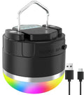 LED Camping Lantern Rechargeable 1000LM, 12 Lighting Modes Hanging Light with Magnetic Base, Portable 4000mAh RGB Tent Lights for Camping, Emergency, Hurricane, Power Outages, Home, Hiking - style: RGB