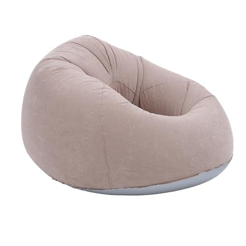 XUMIUZIY Inflatable Lounge Chair, Inflatable Lazy Sofa, Folds Compactly, 80kg Weight Capacity, Portable Inflatable Chair for Living Room, Bedroom, Dorm Room, 75x75x45cm