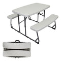 Stansport Compact Portable Kids Picnic Table – Foldable Space-Saving Design with Locking Legs – Lightweight Children’s Picnic Set for Travel, Parks, Campsite – Durable Steel Frame & Easy Clean Surface - style: Kids