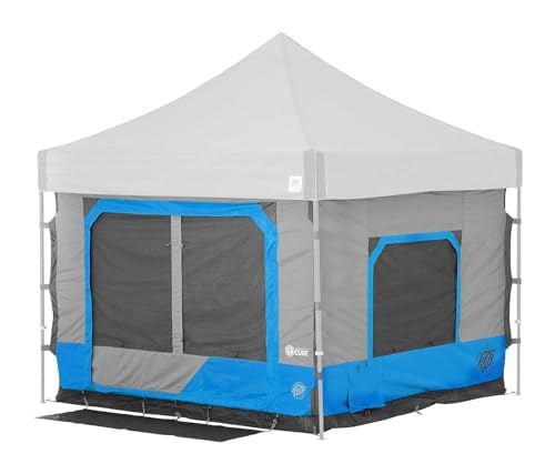 E-Z UP Camping Cube 6.4, Converts 10' Straight Leg Canopy into Camping Tent (Canopy/SHELTER NOT Included), Splash - color: Splash