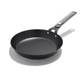 OXO Outdoor Pre-Seasoned Carbon Steel 8" Frying Pan Skillet, Detachable Handle for Easy Storage, Indoor Use, Nonstick with Use, Induction Suitable, Oven & Broiler Safe,Browning, Grill,Sear,Saute,Black - size: 8" Frying Pan Skillet Set