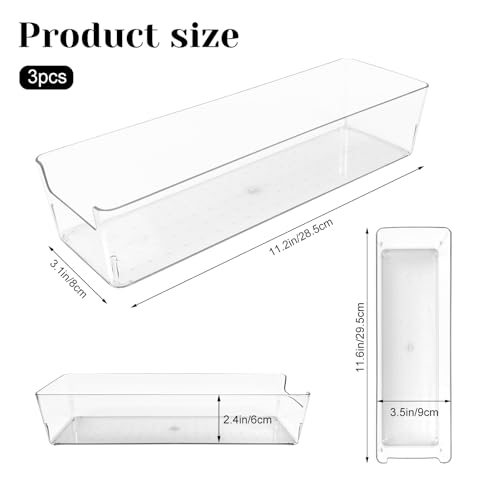 Rainmae Cutlery Storage Organizer, Plastic Pantry and Kitchen Storage, Plastic Cutlery Utensil Caddy for Kitchen Countertop Organization, Holds Fork, Knife, Spoon, Silverware Tableware Storage Box